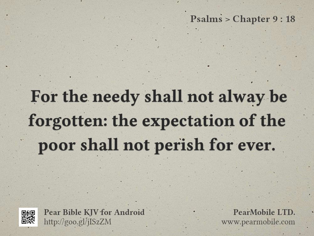 Psalms, Chapter 9:18